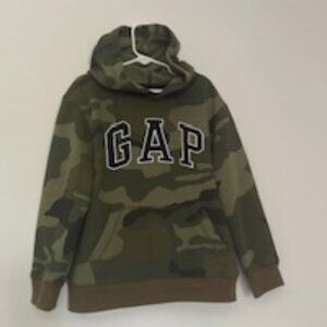 Kids GAP Camouflage Logo Hoodie Pullover Size S (6-7)